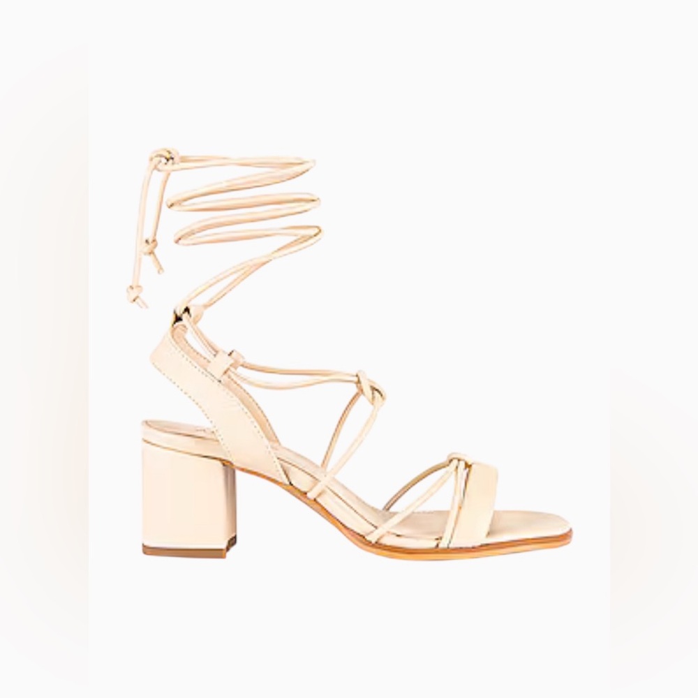 **SOLD***
NWOT ALOHAS Corn Sand Colored Sophie Lace-Up Sandals EU 40/US 9